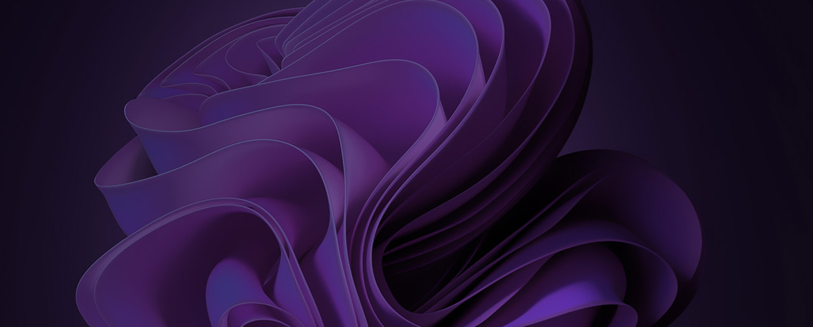 A cropped screenshot of the default University Windows 11 wallpaper