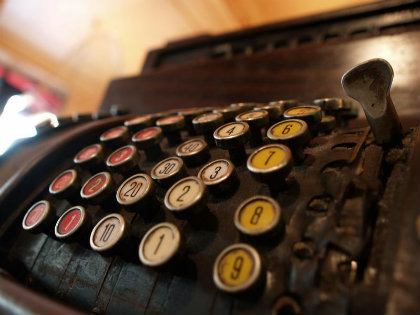 Vintage cash register