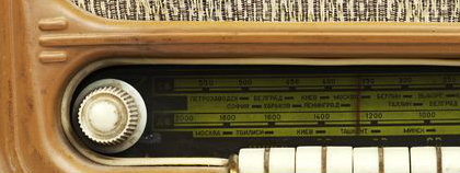 Vintage radio dial